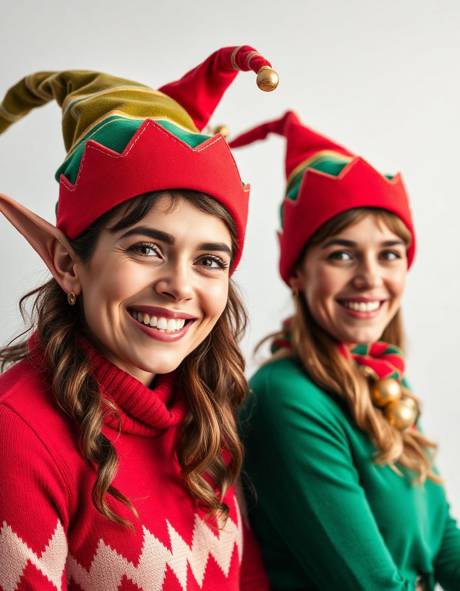 Elf Squad AI holiday photo booth theme example