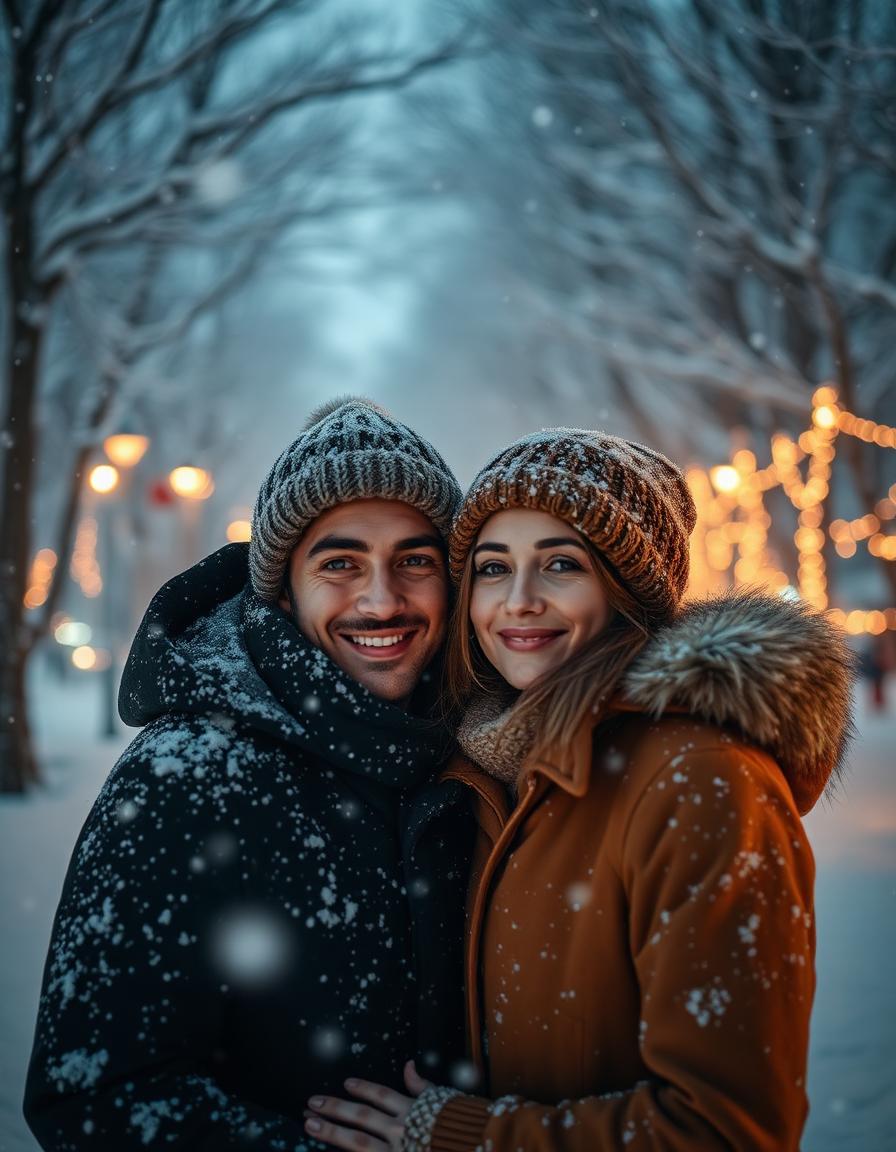 Winter Wonderland AI holiday photo booth theme example